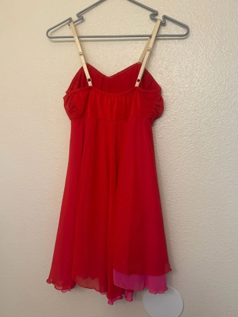 Costume Gallery Dance lyrical red slip dress SA-Small adult